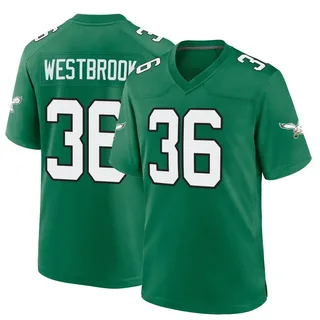 Mitchell & Ness Men's Philadelphia Eagles Brian Westbrook #36 2004 Black  Throwback Jersey