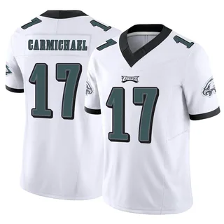 Limited Men's Harold Carmichael White Road Jersey - #17 Football  Philadelphia Eagles 100th Season Vapor Untouchable Size 40/M