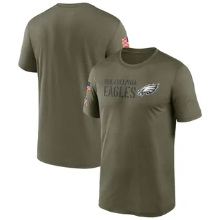 Kenneth Gainwell Philadelphia Eagles Men's Legend Olive Salute to Service T- Shirt