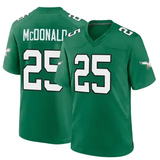 TOMMY McDONALD CUSTOM PHILADELPHIA EAGLES 3/4 SLEEVE THROWBACK JERSEY