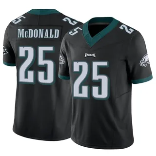 Limited Men's Tommy McDonald Black Alternate Jersey - #25 Football